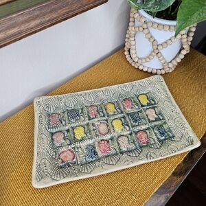 Noga Art Designs Handcrafted Ceramic Apple Tray